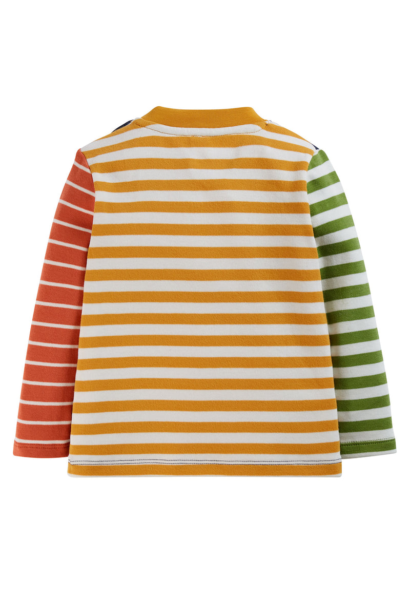 Frugi Hotchpotch Top - Long Sleeved stripe Organic Cotton-Children's Clothing (2-3only)
