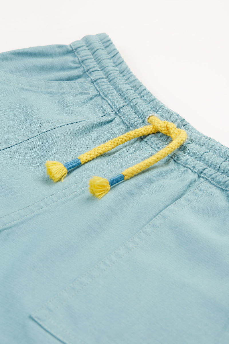 Children's Frugi Rocky Sharks Reversible Shorts, Stingray/Jawsome - Kid's Clothing