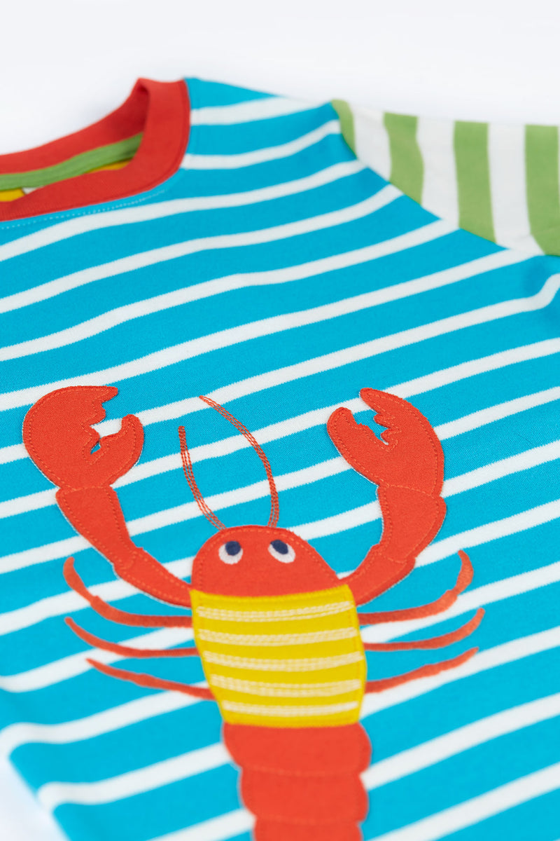 Children's Organic Frugi T-shirt: Hotchpotch Lobster Top - Kid's Clothing