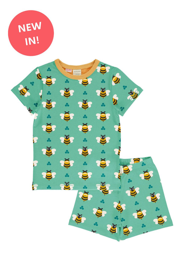 Maxomorra Organic Children's Pyjamas- Bee Pyjama