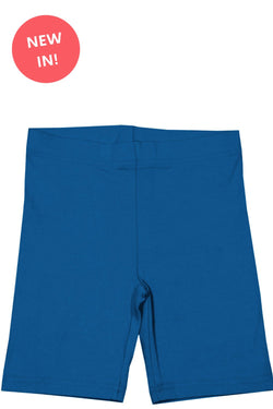 Maxomorra Shorts Cycling Solid Blue-Solid Blue Shorts