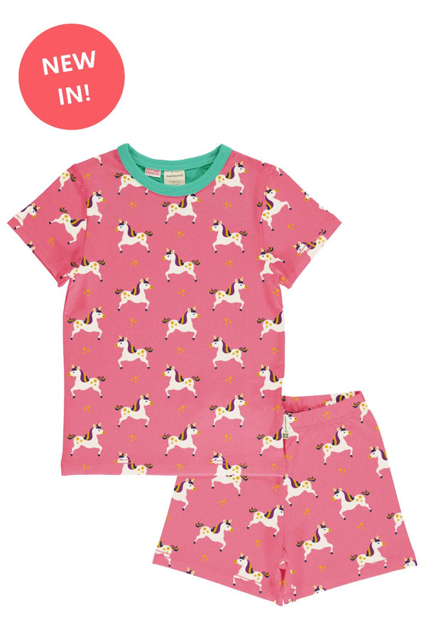 Maxomorra Organic Children's Pyjamas- Unicorn Pyjama