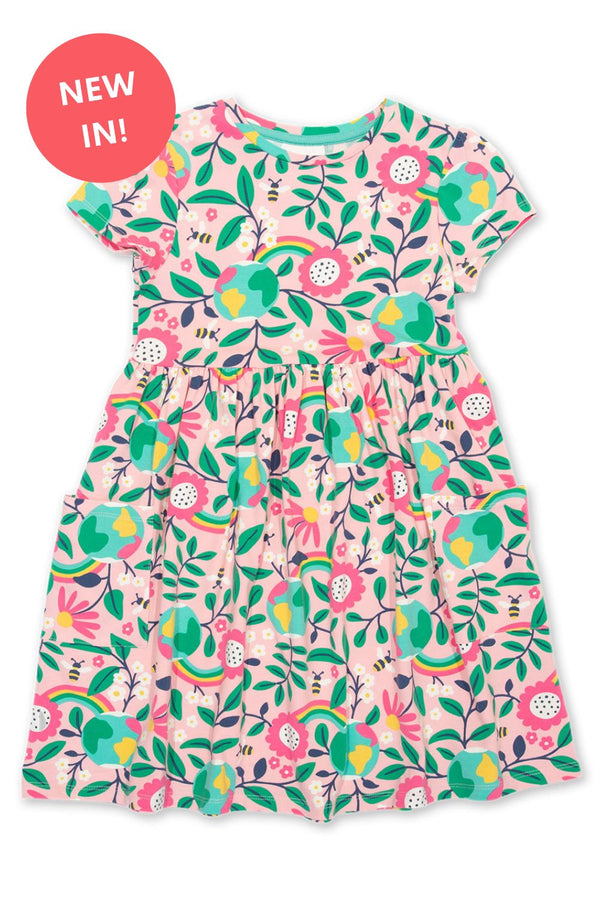 Kite Dress- Organic Hello Earth Dress- Children's Clothing