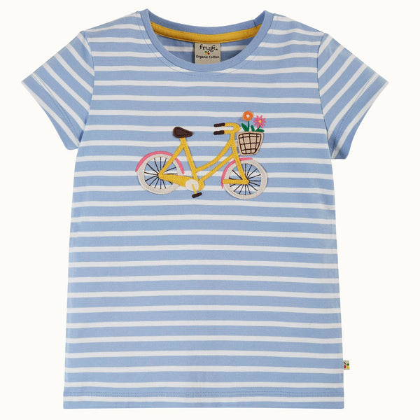 Frugi Elise Applique T-shirt Organic- Children's Clothing (3-4)