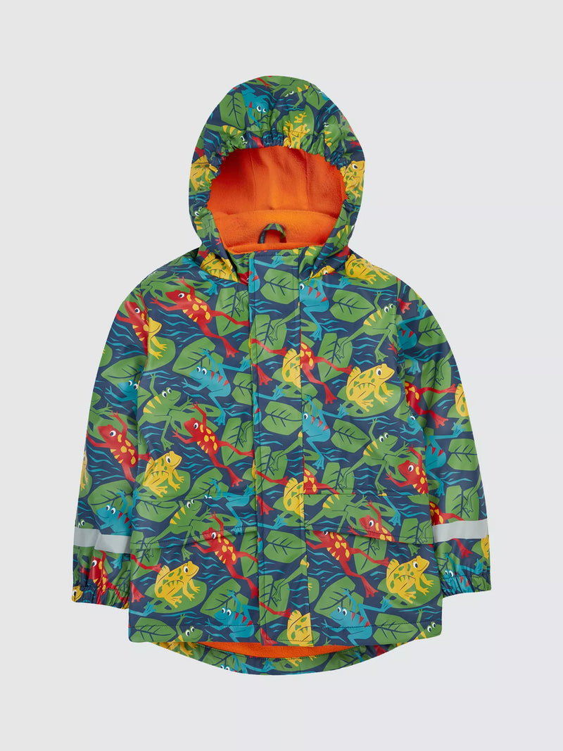 Frugi Printed Puddle Buster Coat- Be Hoppy