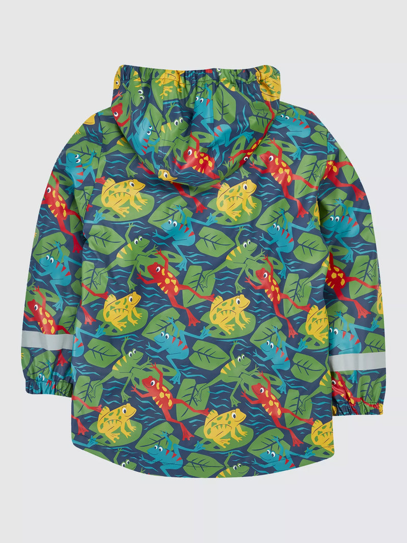 Frugi Printed Puddle Buster Coat- Be Hoppy