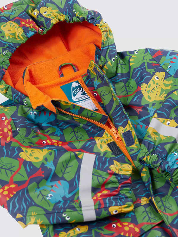 Frugi Printed Puddle Buster Coat- Be Hoppy