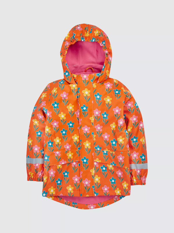 Frugi Printed Puddle Buster Coat-Fun Flowers