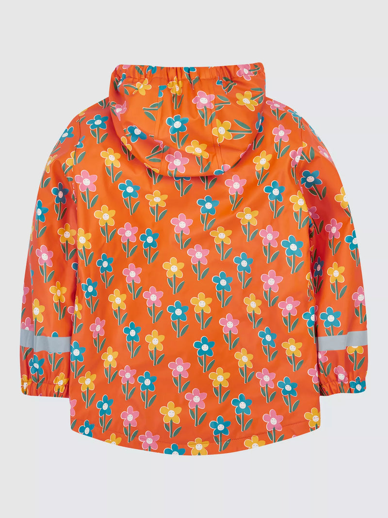 Frugi Printed Puddle Buster Coat-Fun Flowers