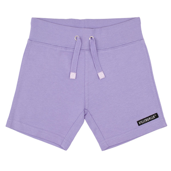 Villervalla Relaxed College Shorts-Lavender Purple - Kids organic summer shorts
