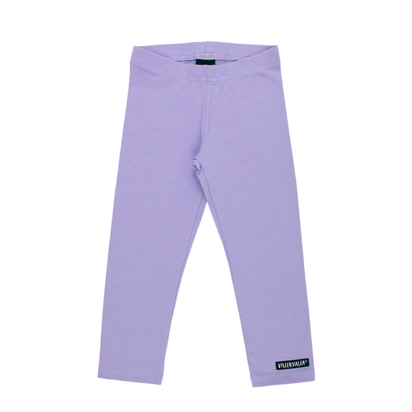 Solid Lavender Purple Plain or Basic, Organic Cotton Leggings by Villervalla