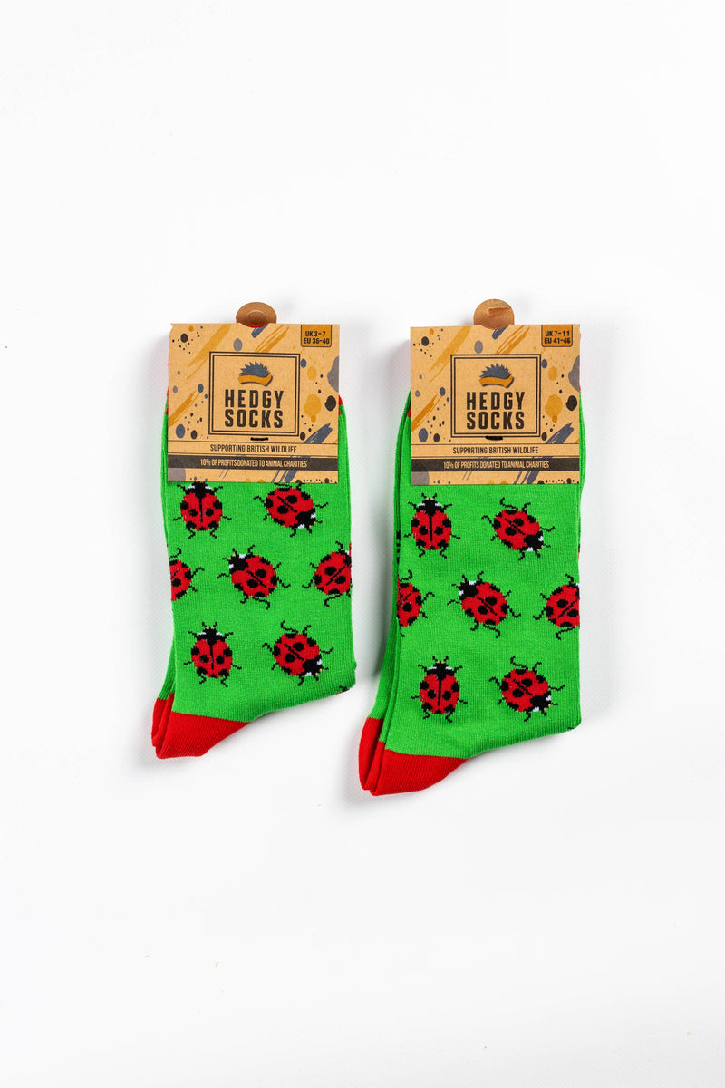 BAMBOO SOCKS | LADYBIRD SOCKS | WILDLIFE SOCKS: UK 3-7 (EU 36-40)