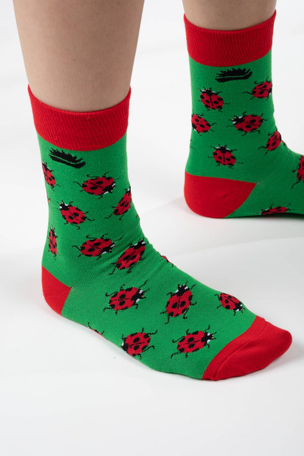 BAMBOO SOCKS | LADYBIRD SOCKS | WILDLIFE SOCKS: UK 3-7 (EU 36-40)