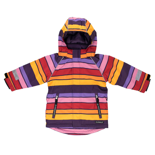 Kids Winter Coat - Verbier- Purple, Pink Red and Yellow Villervalla Coat