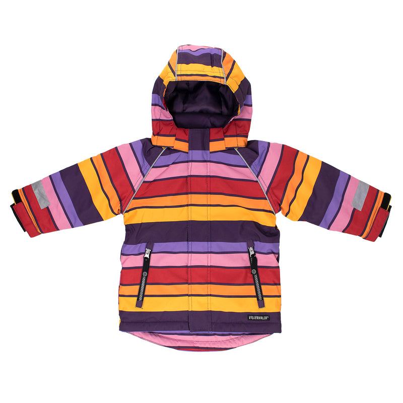 Kids Winter Coat - Verbier- Purple, Pink Red and Yellow Villervalla Coat