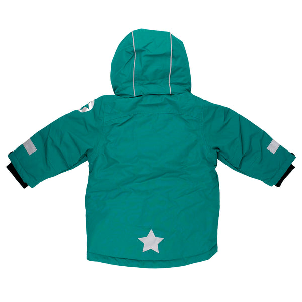 Kids Winter Coat Parka - Hemlock- Turquoise Green Blue Villervalla Coat AW25