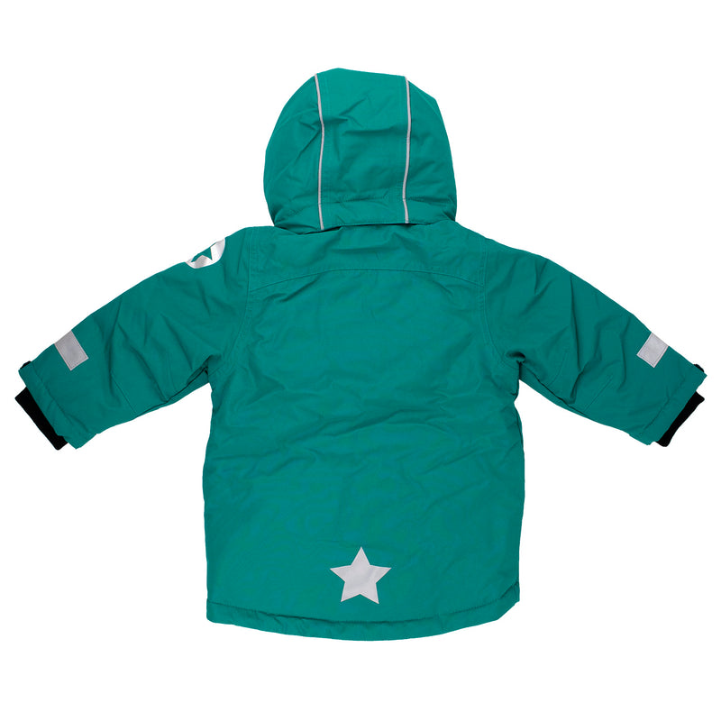 Kids Winter Coat Parka - Hemlock- Turquoise Green Blue Villervalla Coat AW25