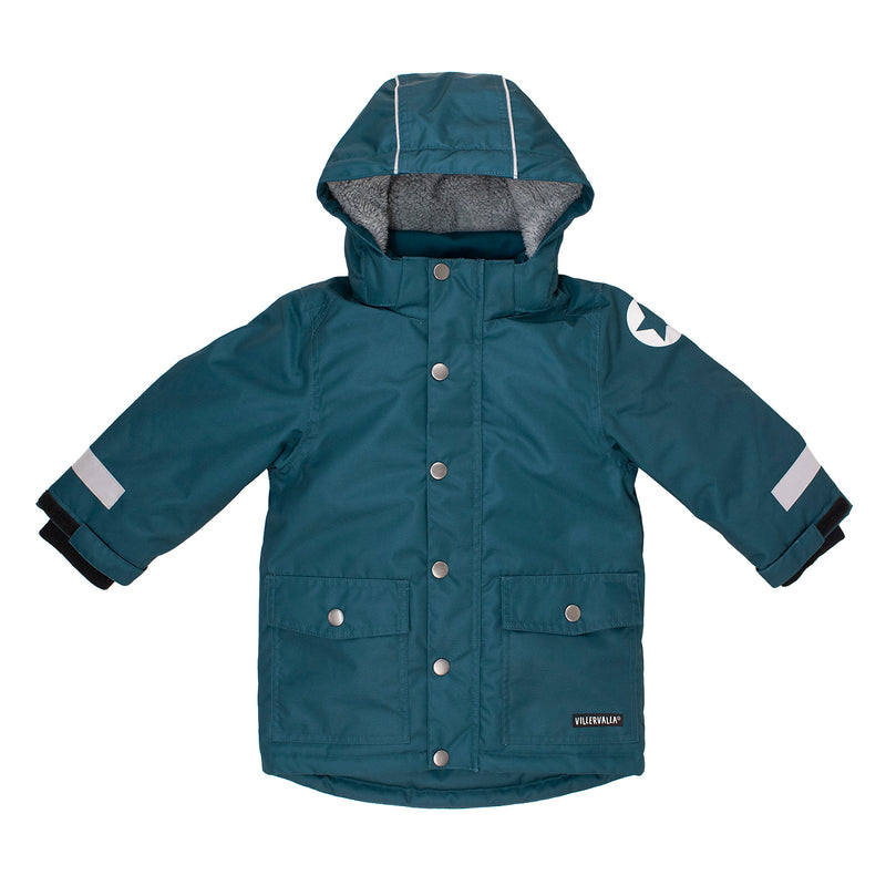 Villervalla Winter Parka Coat Midnight Blue - Kids organic clothing jacket