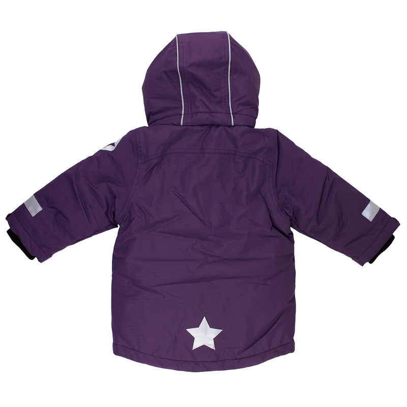 Kids Winter Coat - Parka Purple Mulberry Coat Villervalla