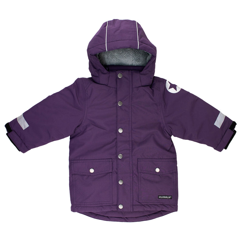 Kids Winter Coat - Parka Purple Mulberry Coat Villervalla