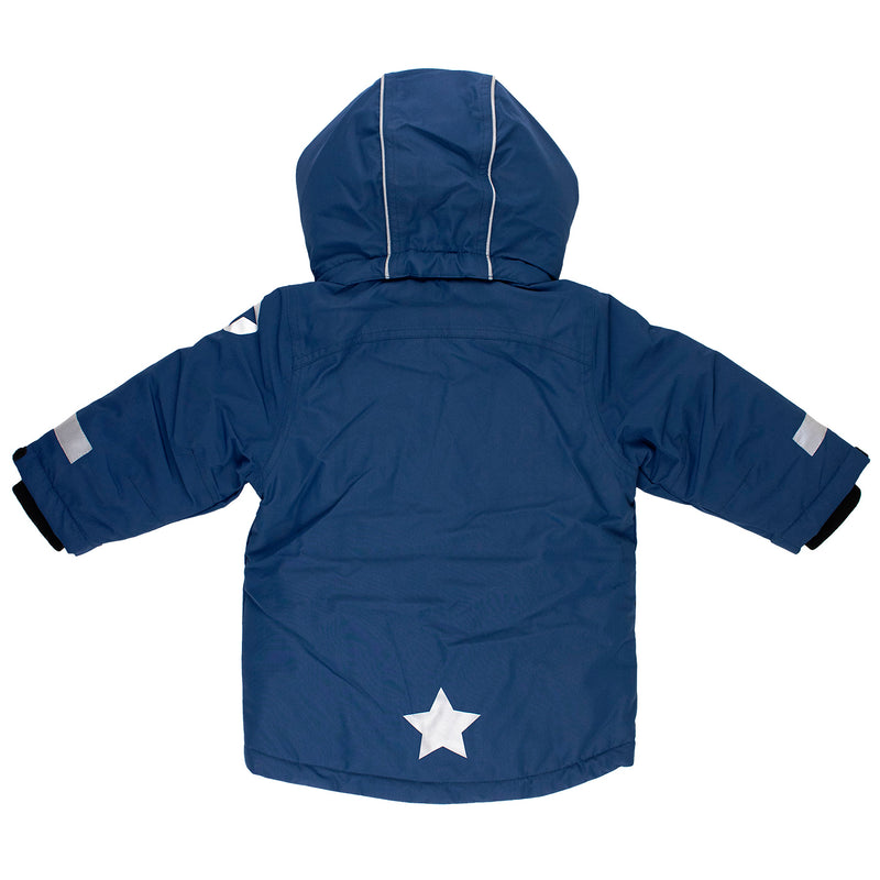 Kids Winter School Coat - Navy Blue Parka Coat Villervalla