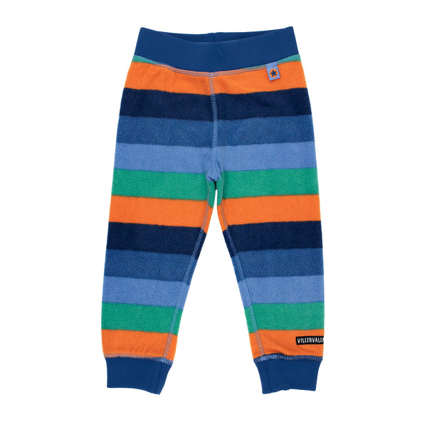 Kids Fleece Pants- Atlantic Striped Purple - Villervalla Pants