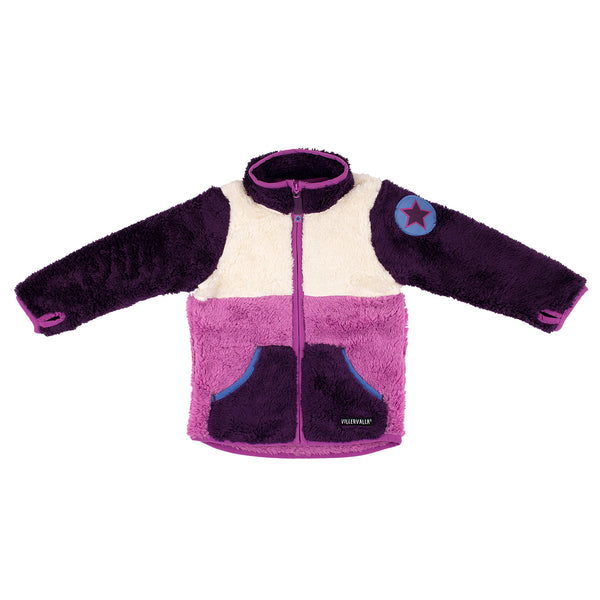 Kids Fleece-Pile Fleece TeddyMagnolica/Grape Purple - Villervalla Fleece