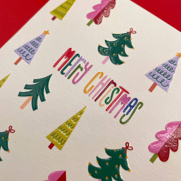 'Merry Christmas' tree card