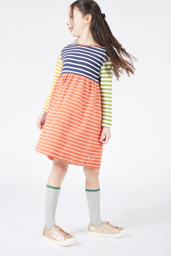 Amelia Hotchpotch Dress- Organic Cotton-Children's Clothing