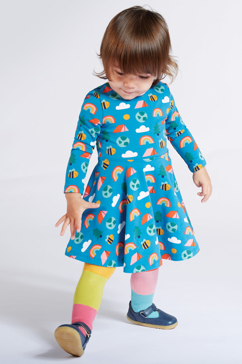 Frugi Sofia Skater Dress- All the things I love - Organic Cotton-Children's Clothing