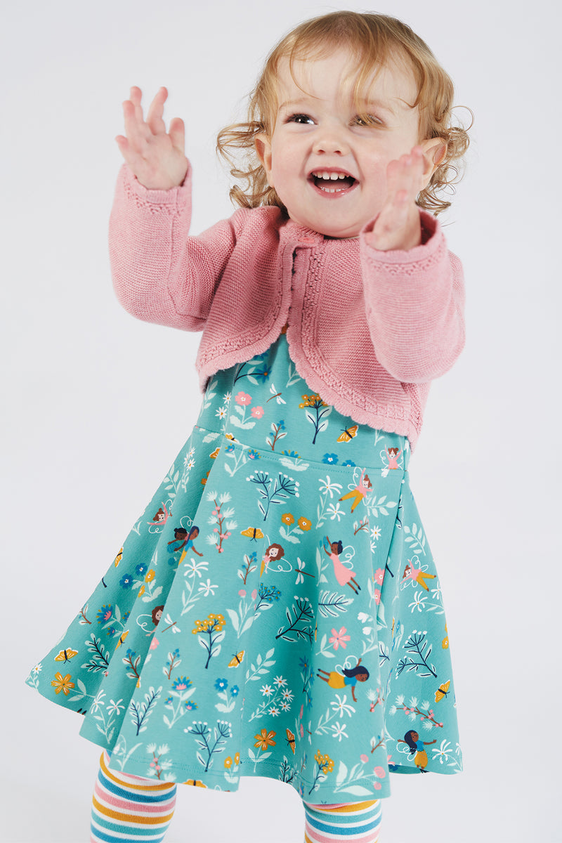 Frugi Fairy Forest Skater Dress- Organic Cotton-Children's Clothing