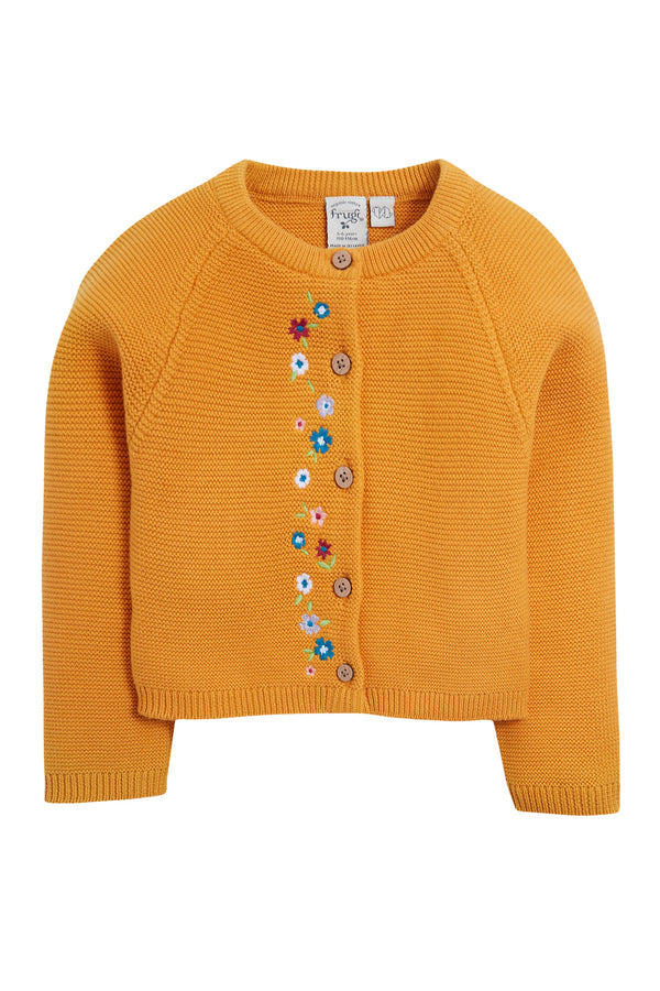 Frugi Cade Cardigan-yellow- Knitted Organic Cotton-Children's Clothing