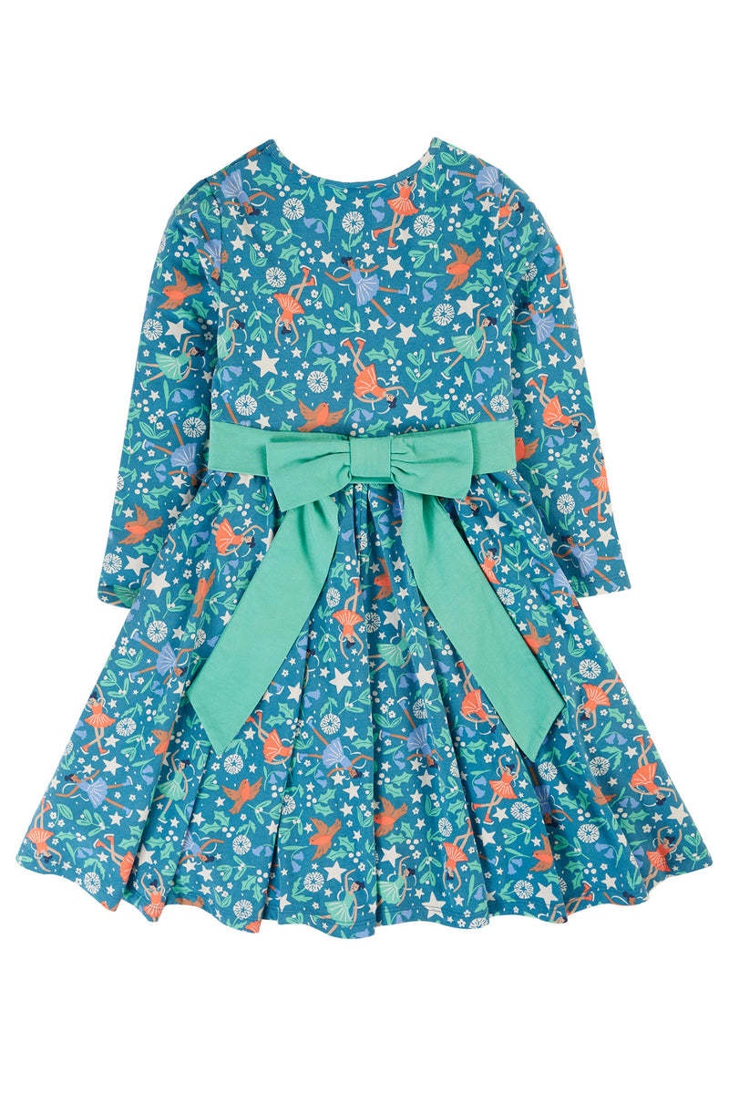 Children's Frugi Party Skater Dress: Enchanted Forest Fairy Christmas Dress