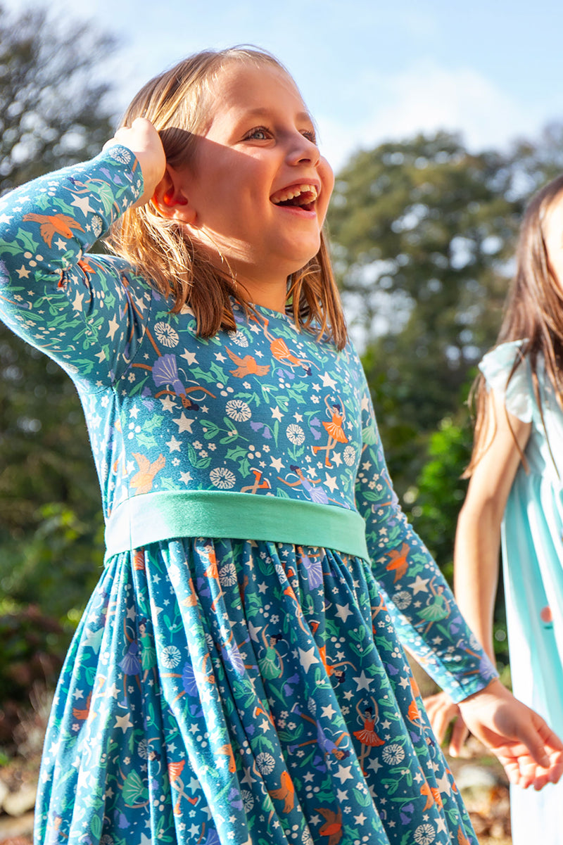 Children's Frugi Party Skater Dress: Enchanted Forest Fairy Christmas Simply So Lovely Children's Frugi Party Skater Dress: Enchanted Forest Fairy Christmas Simply So Lovely