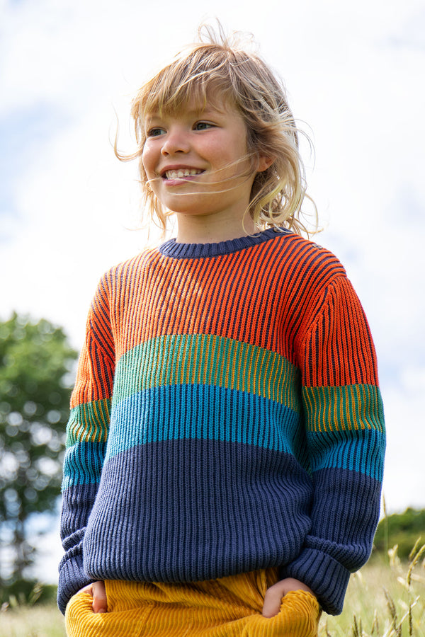 Frugi Top Notch Jumper Organic Cotton-Children's Clothing