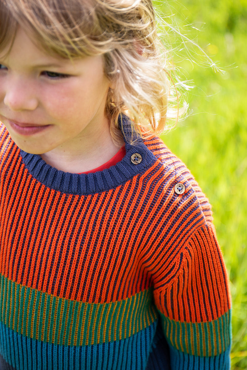 Frugi Top Notch Jumper Organic Cotton-Children's Clothing