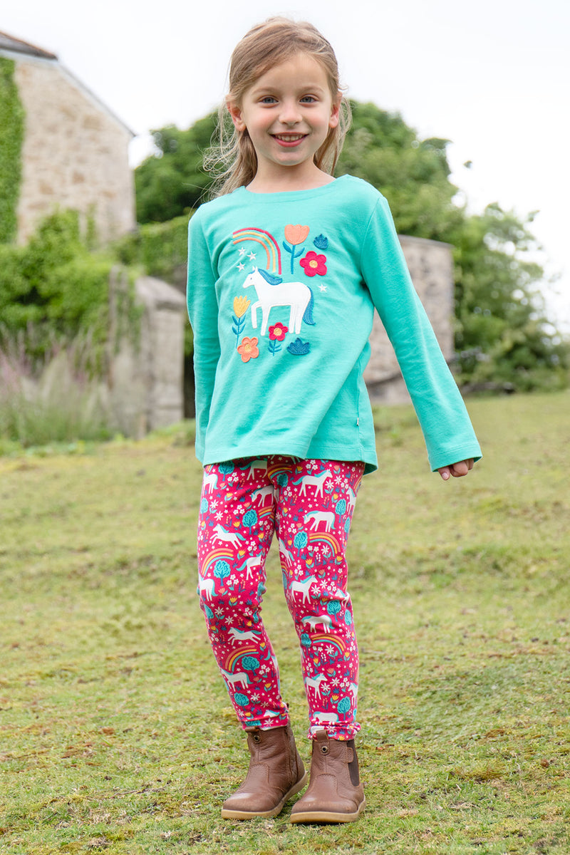 Frugi Libby Leggings Wild Horses- Organic Cotton-Children's Clothing