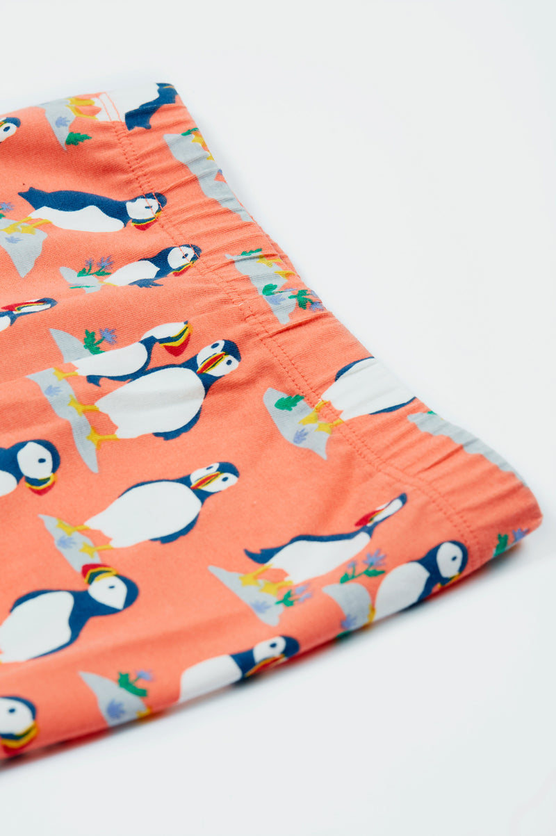 Frugi Libby Leggings Puffin Pals- Organic Cotton-Children's Clothing