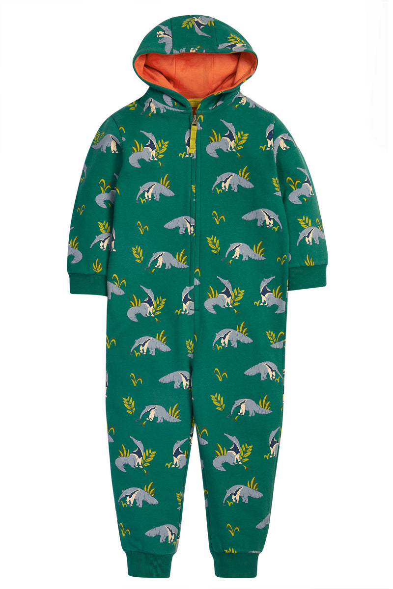 Frugi  Green Anteater Big Snuggle Suit - Organic Cotton-Children's Clothing