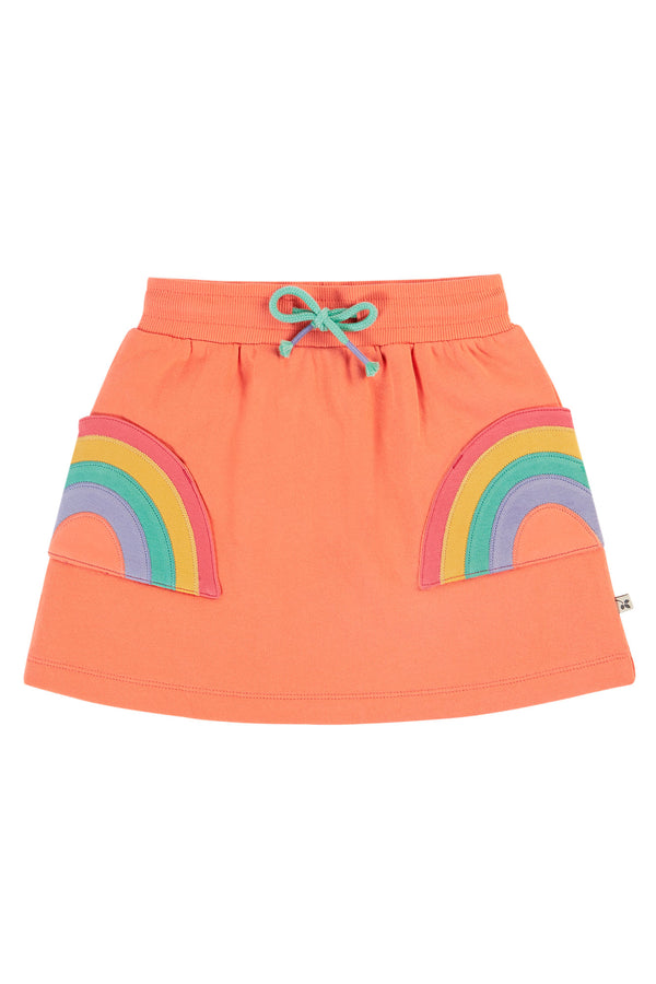 Children's Frugi Casual Kid's Skirt: Sybil Skirt, Cantaloupe / Rainbow