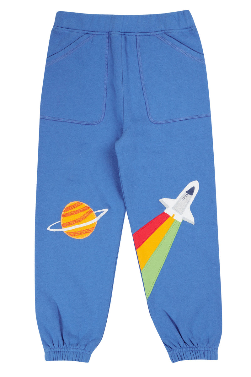 Frugi Malpas Blue Rocket Joggers, Organic Cotton-Children's Clothing