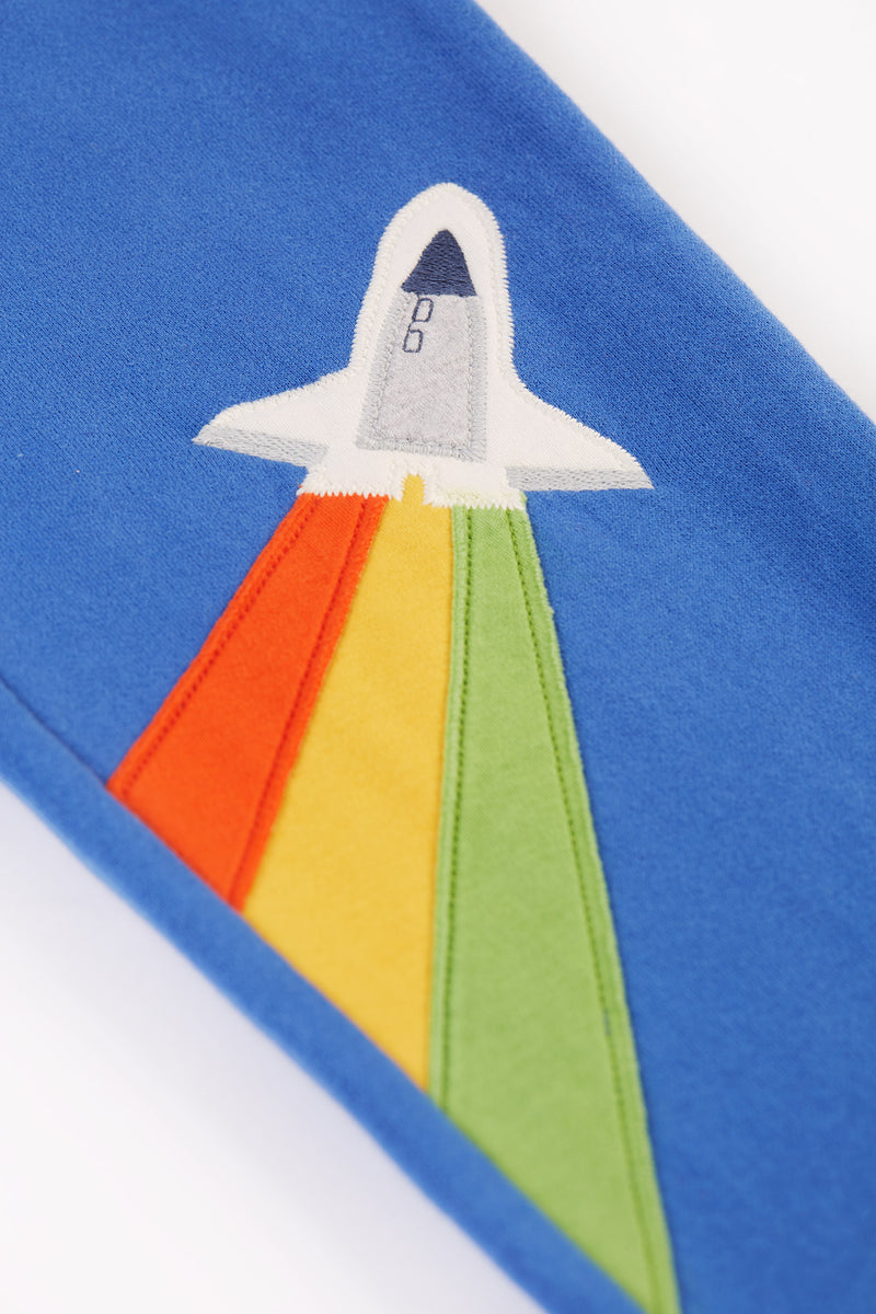 Frugi Malpas Blue Rocket Joggers, Organic Cotton-Children's Clothing