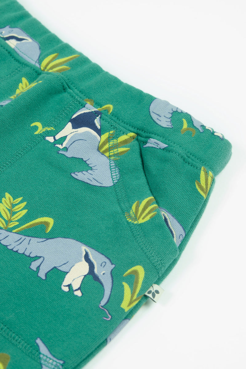 Frugi Malpas Green Anteater Joggers, Organic Cotton-Children's Clothing