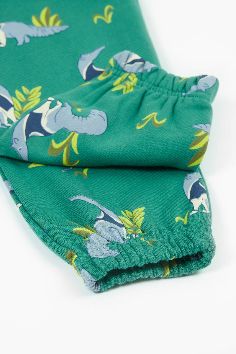 Frugi Malpas Green Anteater Joggers, Organic Cotton-Children's Clothing