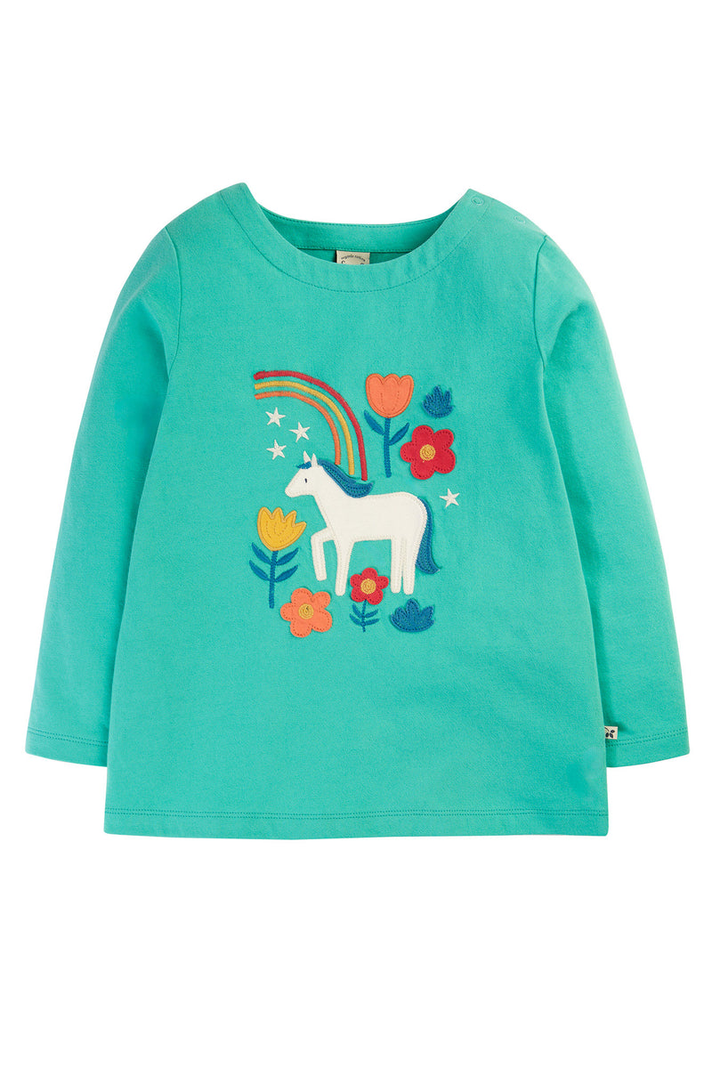 Frugi Anna Applique Long Sleeve Horse- Organic Cotton-Children's Clothing