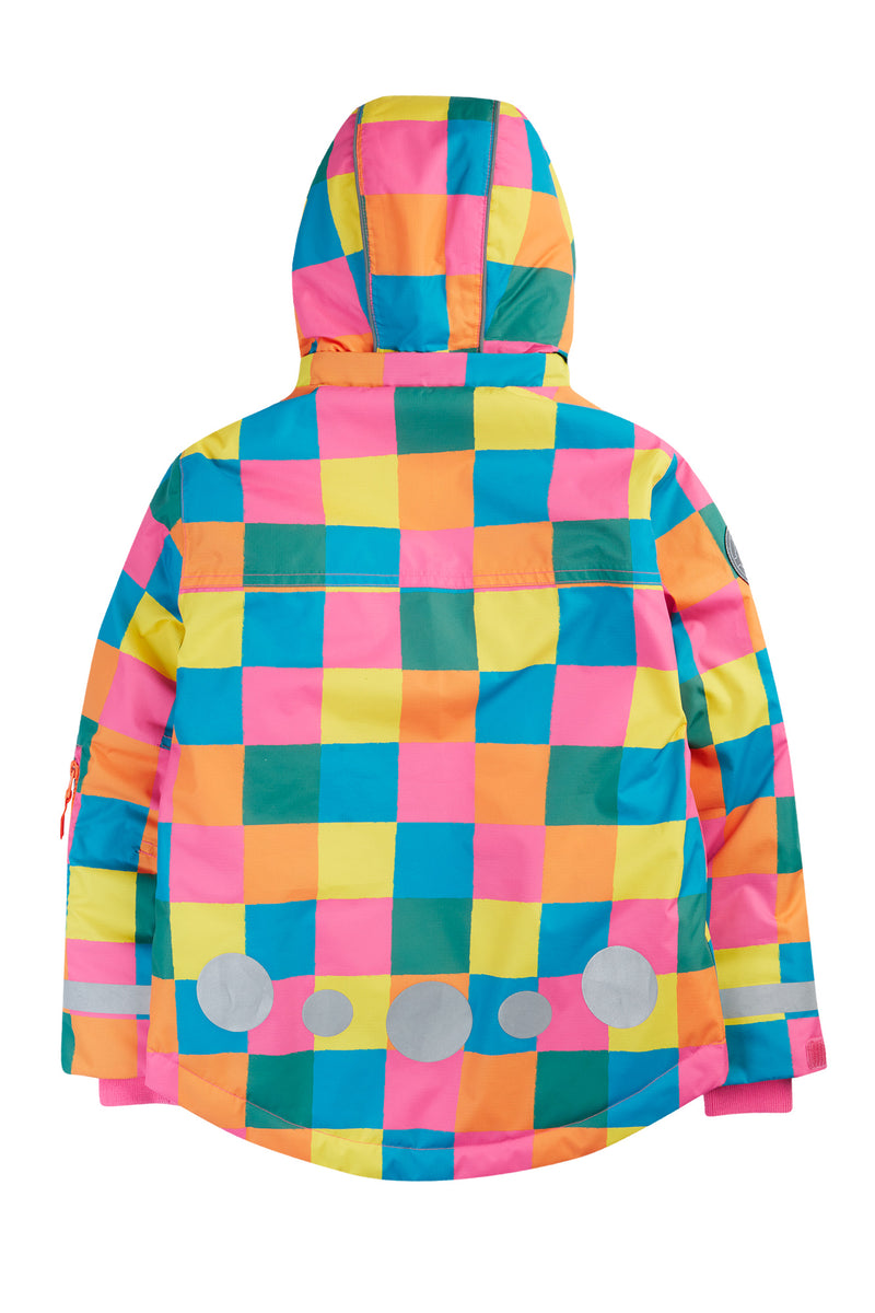 Frugi Snow and Ski Coat - Rainbow Check