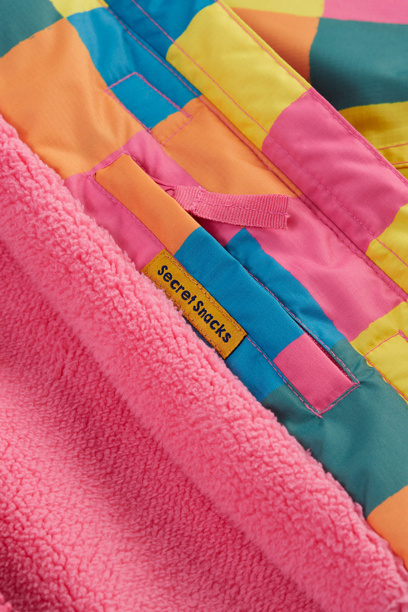 Frugi Snow and Ski Coat - Rainbow Check