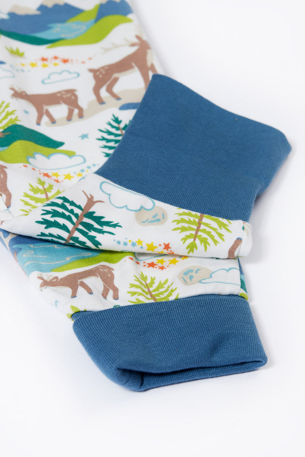 Children's Frugi Christmas Pyjamas: Reindeer Caribou Fields