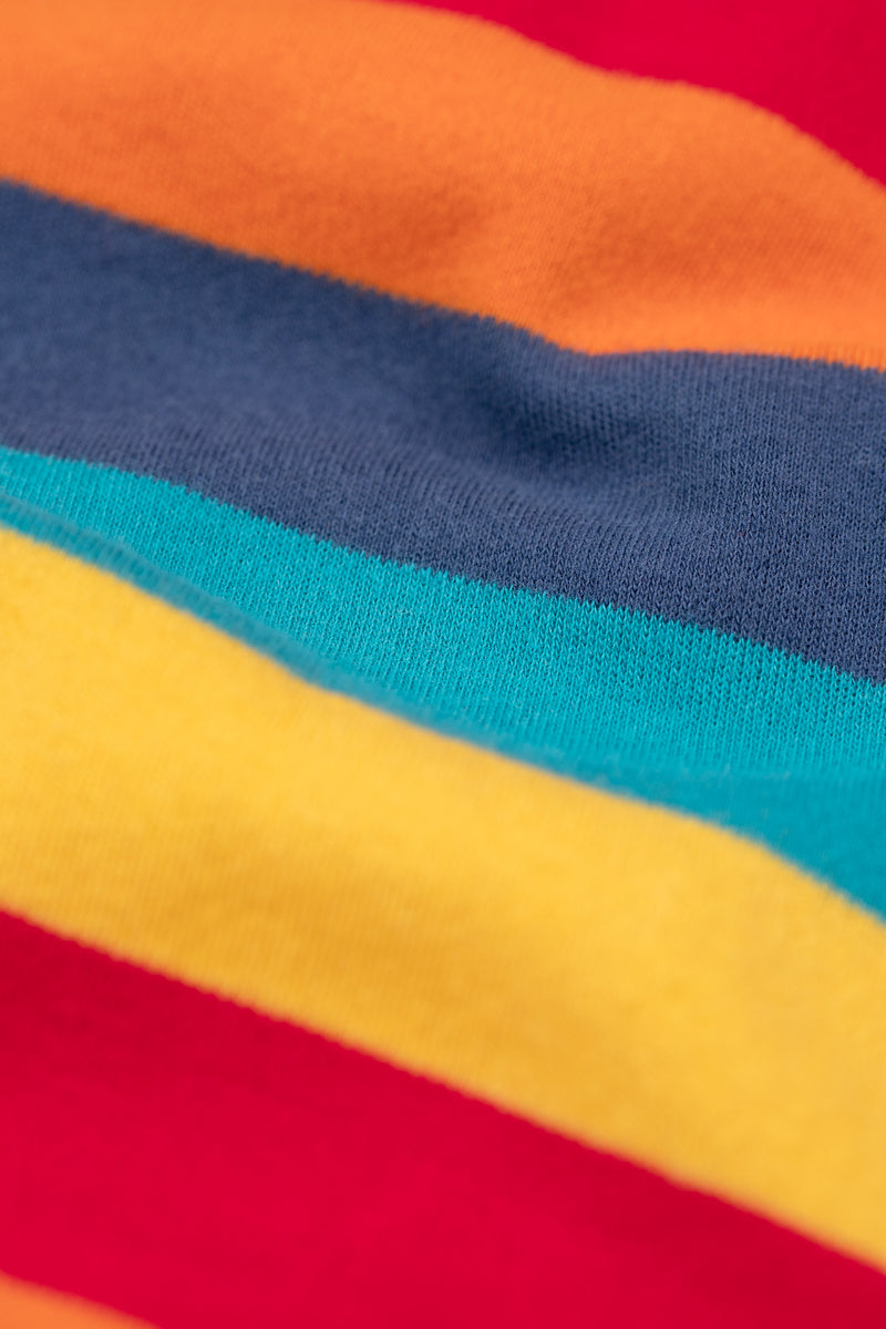 Children's Frugi Pyjamas: Jamie Jim Jams  Pandas and Big Rainbow Stripe