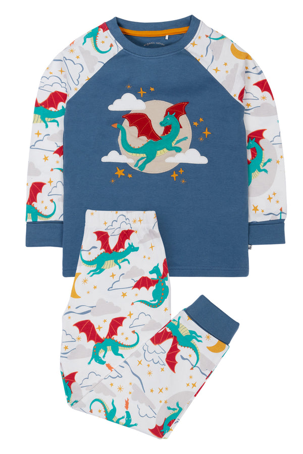 Children's Frugi Pyjamas:: Jamie Jim Jams Dragons Night Skies